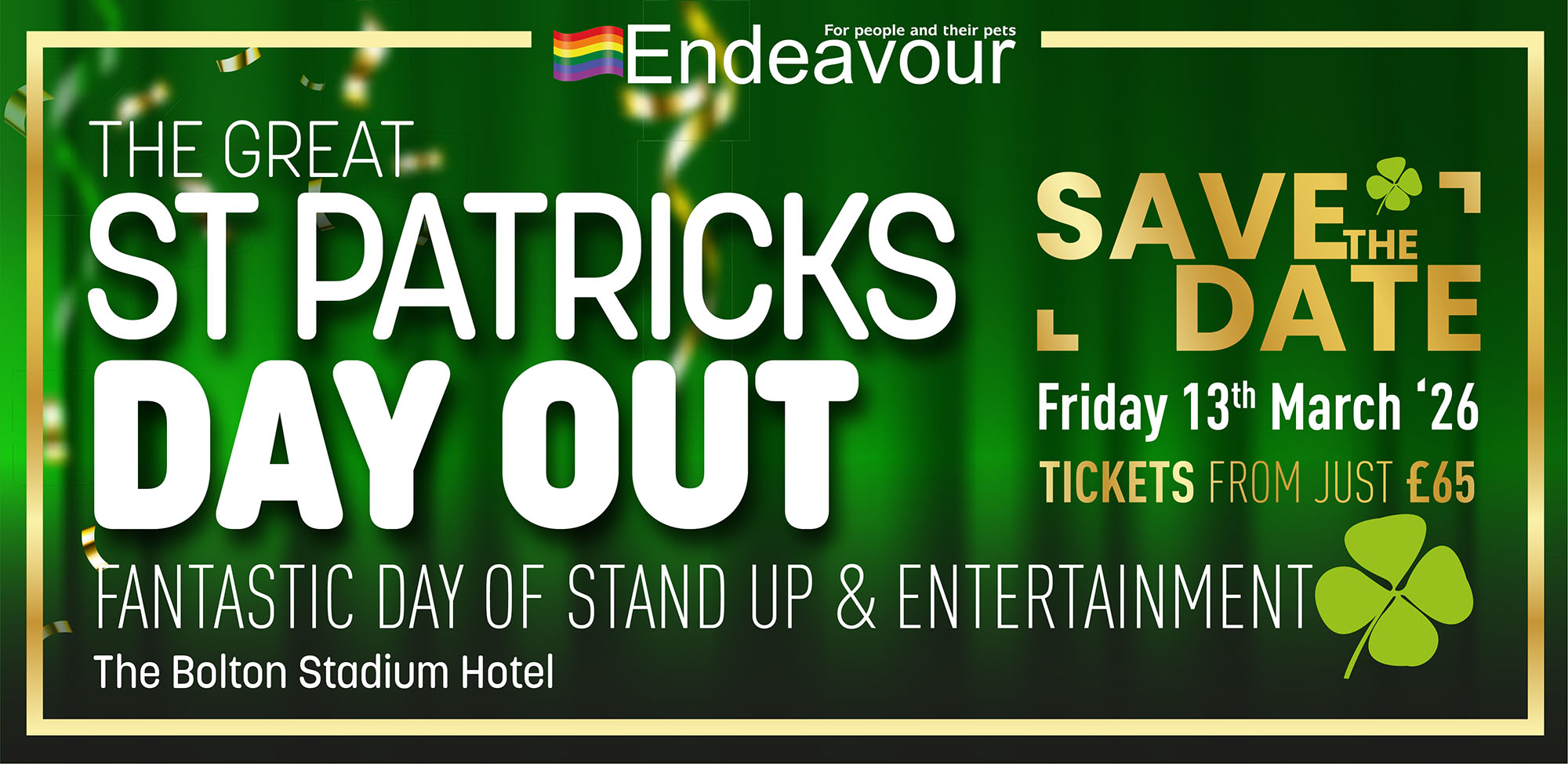 St Patricks Comedy Lunch March 2026